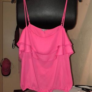 Ruffle pink top